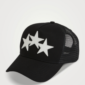 Black Amiri 3 Star Hat