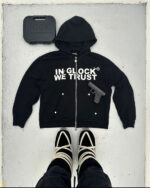 In glock we trust black hoodie