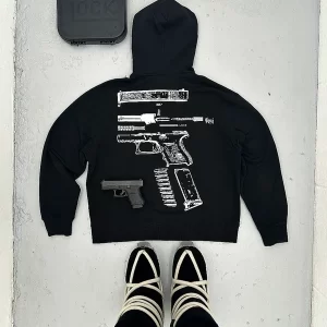 In glock we trust black hoodie