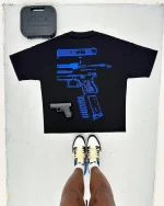 IN GLOCK WE TRUST blue black Shirt